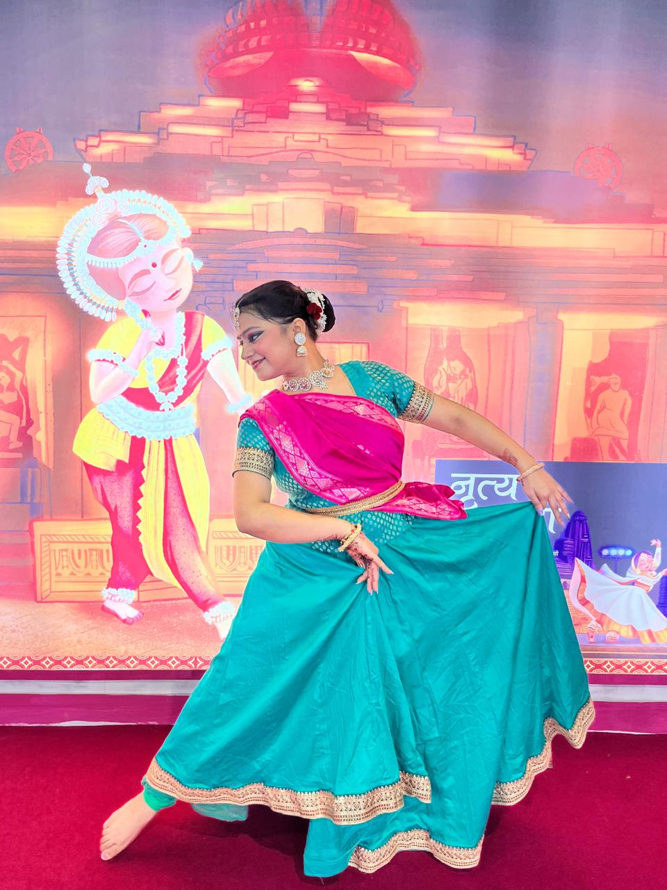 Aditi Vasistha — teal costume